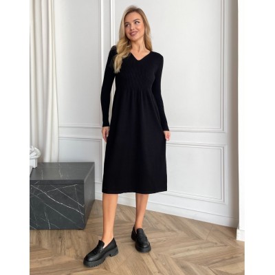 Сукня з пишною спідницею чорна 111795 Сукня з пишною спідницею чорна 111795