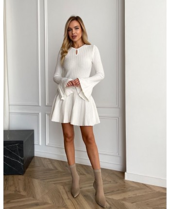 Белое платье мини 111796