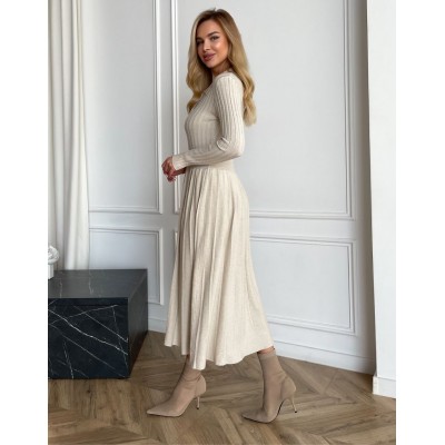Бежева сукня плісе 111797 Бежева сукня плісе 111797