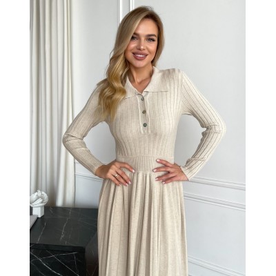 Бежева сукня плісе 111797 Бежева сукня плісе 111797