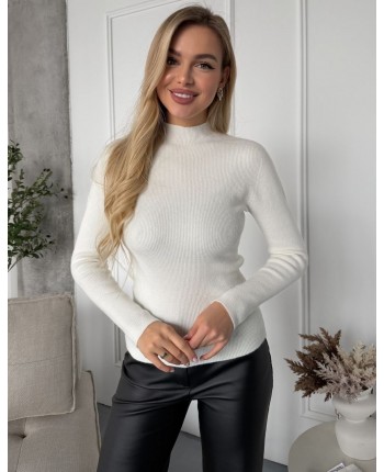 Шерстяной гольф белый 111834