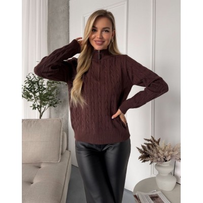 Шоколадний светр на замочку 111832 Шоколадний светр на замочку 111832