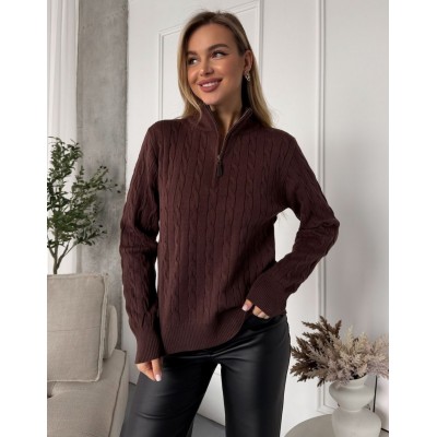 Шоколадний светр на замочку 111832 Шоколадний светр на замочку 111832