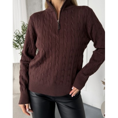 Шоколадний светр на замочку 111832 Шоколадний светр на замочку 111832