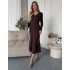 Шоколадна сукня з гудзиками 111840 Шоколадна сукня з гудзиками 111840