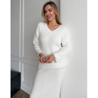 Пухнастий білий костюм 111841 Пухнастий білий костюм 111841