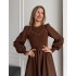 Вельветова сукня шоколадна 111842 Вельветова сукня шоколадна 111842