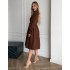 Вельветова сукня шоколадна 111842 Вельветова сукня шоколадна 111842