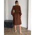 Вельветова сукня шоколадна 111842 Вельветова сукня шоколадна 111842