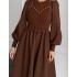 Вельветова сукня шоколадна 111842 Вельветова сукня шоколадна 111842