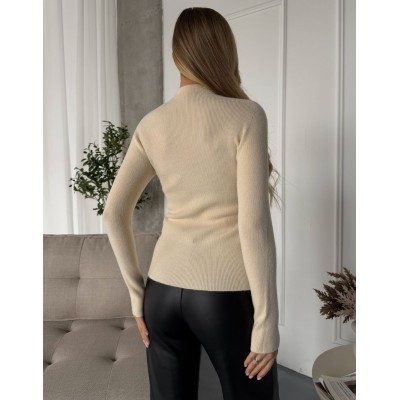 Вовняний гольф бежевий 111836 Вовняний гольф бежевий 111836