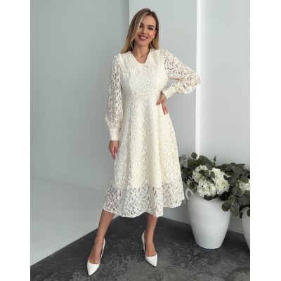 Мереживна сукня з коміром 111849 Мереживна сукня з коміром 111849