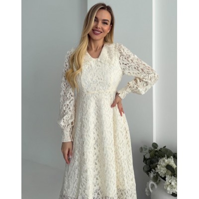 Мереживна сукня з коміром 111849 Мереживна сукня з коміром 111849