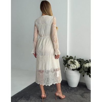 Мереживна сукня міді 111850 Мереживна сукня міді 111850