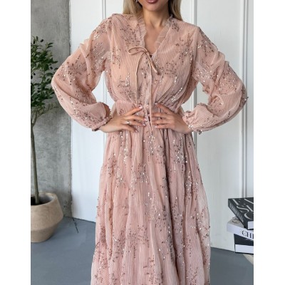 Рожева сукня з пайєтками 111852 Рожева сукня з пайєтками 111852