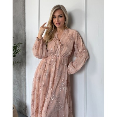 Рожева сукня з пайєтками 111852 Рожева сукня з пайєтками 111852