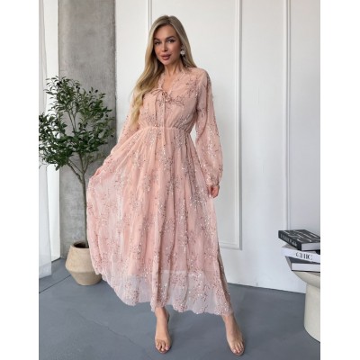 Рожева сукня з пайєтками 111852 Рожева сукня з пайєтками 111852