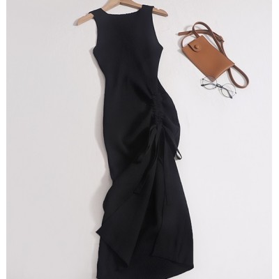 Трикотажний сарафан з куліскою 111114 Трикотажний сарафан з куліскою 111114