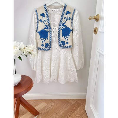 Сукня міні із прошви 111167 Сукня міні із прошви 111167