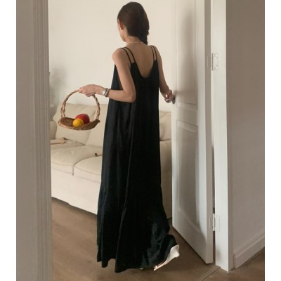 Сарафан вільного крою чорний 111161 Сарафан вільного крою чорний 111161