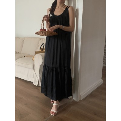 Сарафан вільного крою чорний 111161 Сарафан вільного крою чорний 111161