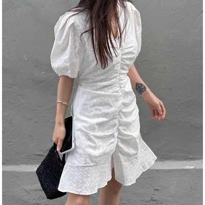 Платье мини из прошвы 111196 Платье мини из прошвы 111196