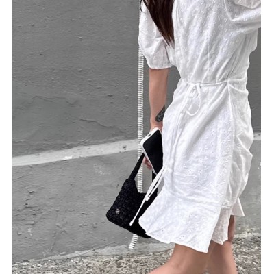 Платье мини из прошвы 111196 Платье мини из прошвы 111196