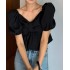 Короткая блуза черная 111202 Короткая блуза черная 111202