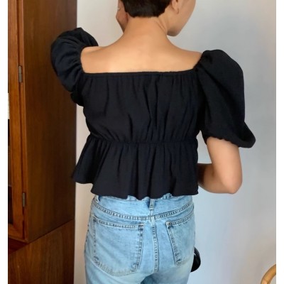 Короткая блуза черная 111202 Короткая блуза черная 111202