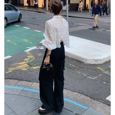 Шифонова блузка з коміром 111205 Шифонова блузка з коміром 111205