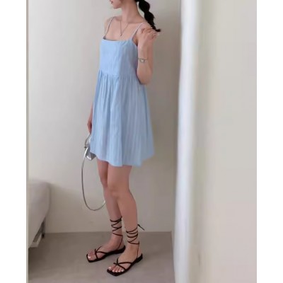 Сарафан з відкритою спиною блакитний 111206 Сарафан з відкритою спиною блакитний 111206