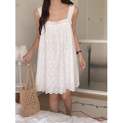 Сарафан вільного крою білий 111203 Сарафан вільного крою білий 111203