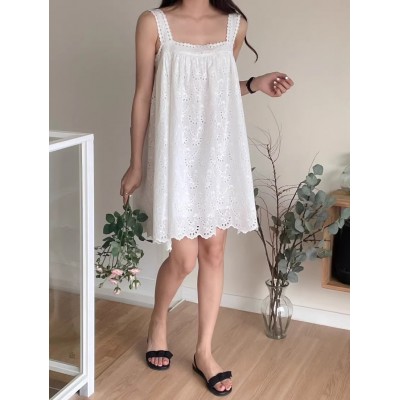 Сарафан вільного крою білий 111203 Сарафан вільного крою білий 111203