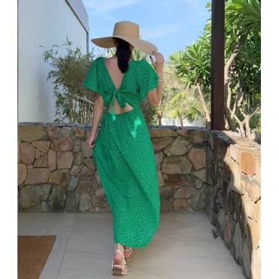 Яскрава сукня максі зелена 111217 Яскрава сукня максі зелена 111217