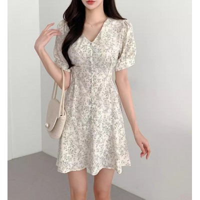 Шифонова сукня міні біла 111220 Шифонова сукня міні біла 111220