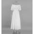 Біла сукня максі з бавовни 111224 Біла сукня максі з бавовни 111224