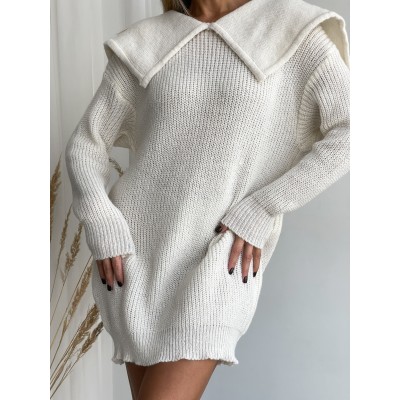 Туніка з коміром бежева 111342 Туніка з коміром бежева 111342