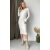 Сукня міді з гудзиками біла 111355 Сукня міді з гудзиками біла 111355