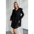 Сукня з пухнастої тканини чорна 111361 Сукня з пухнастої тканини чорна 111361