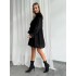Сукня з пухнастої тканини чорна 111361 Сукня з пухнастої тканини чорна 111361