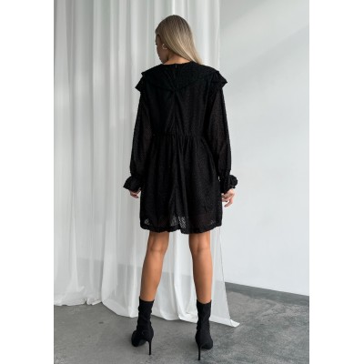 Сукня з пухнастої тканини чорна 111361 Сукня з пухнастої тканини чорна 111361