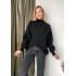 Асиметричний светр чорний 110890 Асиметричний светр чорний 110890
