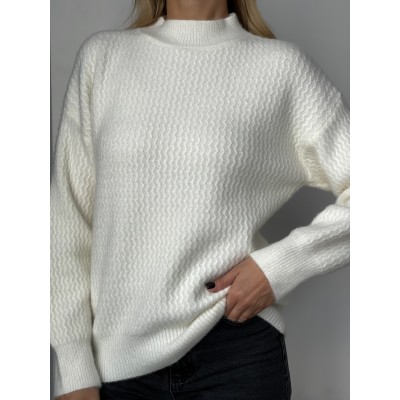 Кашеміровий светр білий 111357 Кашеміровий светр білий 111357