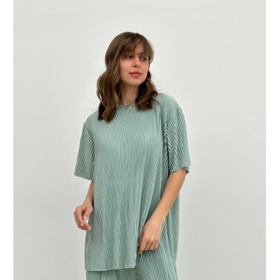 Костюм пліссе бірюзовий 111106 Костюм пліссе бірюзовий 111106