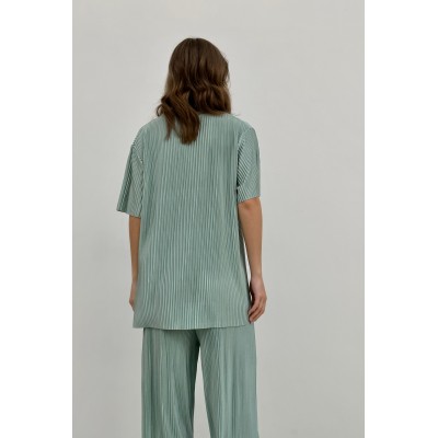 Костюм пліссе бірюзовий 111106 Костюм пліссе бірюзовий 111106