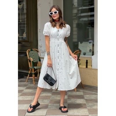 Сукня з зеленою вишивкою 111134 Сукня з зеленою вишивкою 111134