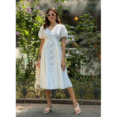 Сукня з синьою вишивкою 111130 Сукня з синьою вишивкою 111130