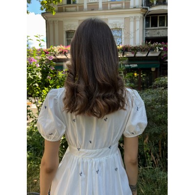 Сукня з синьою вишивкою 111130 Сукня з синьою вишивкою 111130