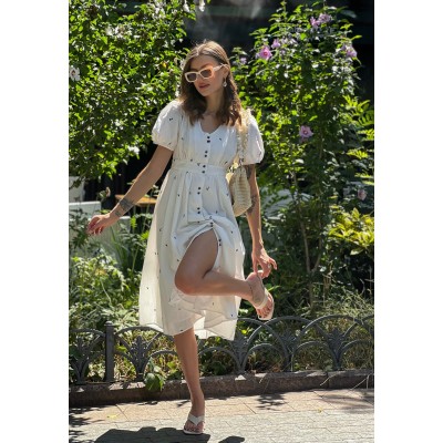 Сукня з синьою вишивкою 111130 Сукня з синьою вишивкою 111130