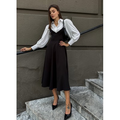 Костюм з блузкою та сарафаном 111268 Костюм з блузкою та сарафаном 111268